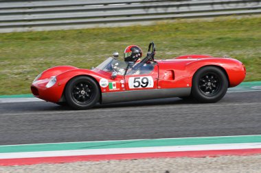Scarperia, 3 April 2022: Cooper Monaco T49 1959 in action during Mugello Classic 2022 at Mugello Circuit in Italy.