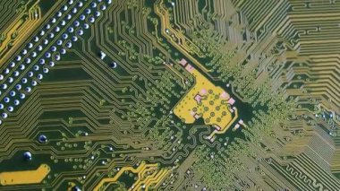 Printed Circuit Board With Conductive Traces, Vias, And Electronic