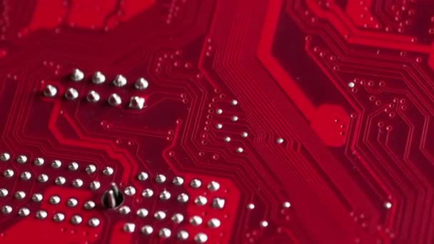 Printed Circuit Board Conductive Traces Vias Electronic — Stockvideo
