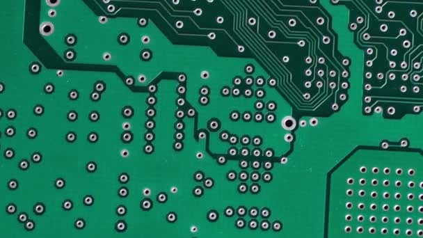 Printed Circuit Board Conductive Traces Vias Electronic — Vídeo de Stock