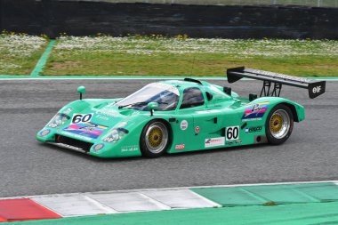 Scarperia, 2 Nisan 2023: Çita G606 yıl 1990 Mugello Classic 2023 'te İtalya' daki Mugello Pisti 'nde.
