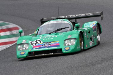 Scarperia, 2 Nisan 2023: Çita G606 yıl 1990 Mugello Classic 2023 'te İtalya' daki Mugello Pisti 'nde.