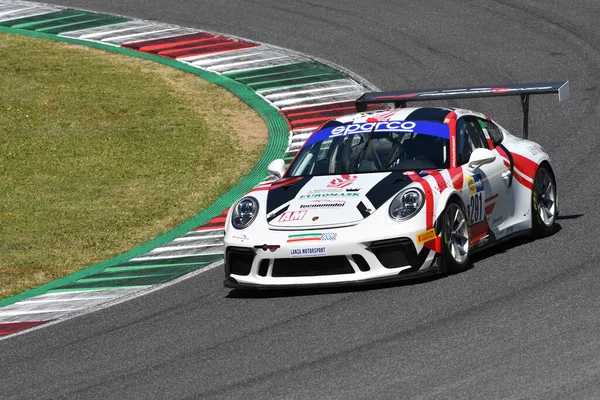 Scarperia Luglio 2023 Porsche 992 Del Team Simoncini Mauro Srl — Foto Stock