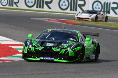 Scarperia - İtalya, 28 Ekim 2023: Ferrari 458 GT2, Ferrari Dünya Finalleri sırasında İtalya 'da.