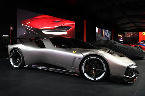 Scarperia Mugello Octubre 2023 Nuevo Ferrari One Kc23 Exhibición Durante Imágenes De Stock Sin Royalties Gratis