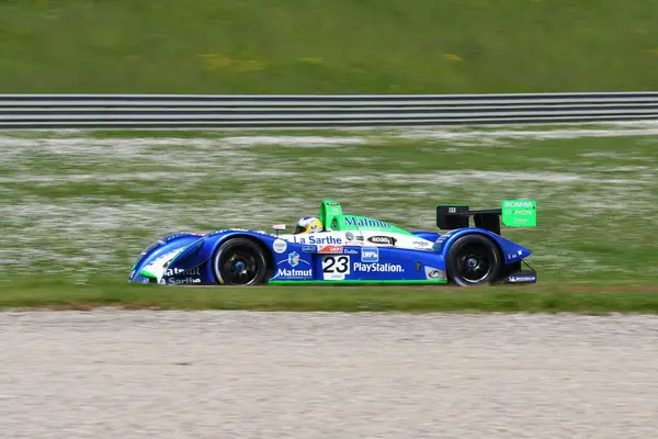 stock image Scarperia, 5 April 2024: Pescarolo C60 year 2005 in action during Mugello Classic 2024 at Mugello Circuit in Italy.