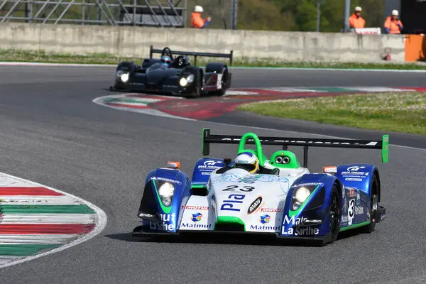 stock image Scarperia, 5 April 2024: Pescarolo C60 year 2005 in action during Mugello Classic 2024 at Mugello Circuit in Italy.