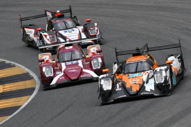 Scarperia, İtalya - 29 Eylül 2024: DKR ENGINEERING takımından Oreca 07 Gibson LATORRE-BOLUKBASI tarafından Mugello 'nun 4h..