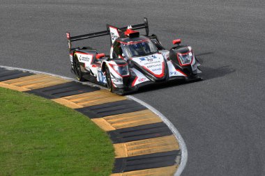 Scarperia, Italy - September 29th 2024: Oreca 07 Gibson of team VECTOR SPORT drive by CULLEN-RICHELMI-PILET in action during 4h of Mugello. clipart