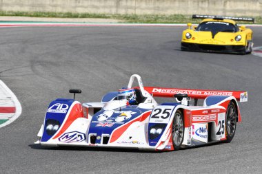 Scarperia, 5 April 2024: Lola-MG EX257 2001 in action during Mugello Classic 2024 at Mugello Circuit in Italy. clipart