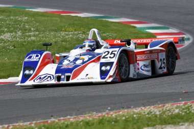 Scarperia, 5 April 2024: Lola-MG EX257 2001 in action during Mugello Classic 2024 at Mugello Circuit in Italy. clipart