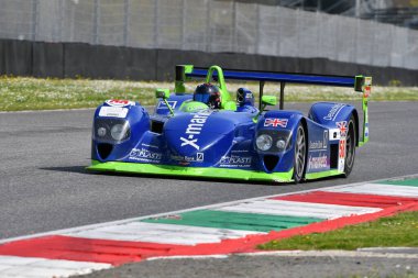 Scarperia, 5 April 2024: Dallara SP1 year 2002 in action during Mugello Classic 2024 at Mugello Circuit in Italy. clipart