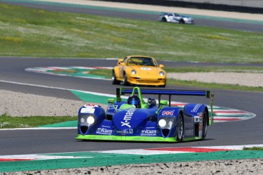 Scarperia, 5 April 2024: Dallara SP1 year 2002 in action during Mugello Classic 2024 at Mugello Circuit in Italy. clipart