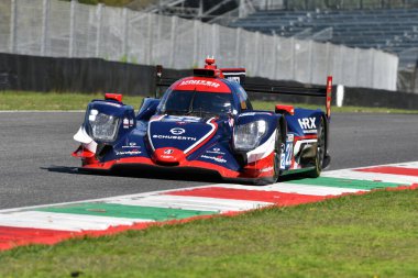 Scarperia, İtalya - 29 Eylül 2024: Oreca 07 Gibson UGRAN-SATO-HANLEY 'in sürdüğü UNITED AUTOSPORTS takımından.