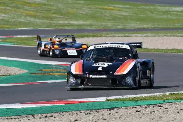 Scarperia, İtalya - 5 Nisan 2024: Porsche 935 K3 yıl 1980 Mugello Classic 2024 Mugello Circuit 'te.