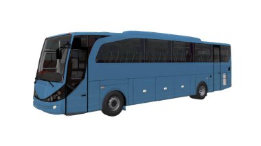 Comercial Turist Otobüs Model, beyaz arkaplan
