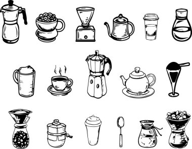 Kahve ve çay hazırlıklarının esaslarını gözler önüne seren özenle seçilmiş resimlerden oluşan bir derleme, meraklılar ve uzmanlar için mükemmel..