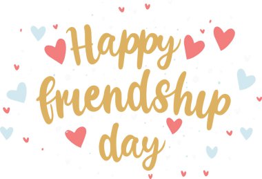Bu resimde Dostluk Günü 'nü kutlayan iki el yazması tasarım, tebrik kartları, sosyal medya paylaşımları ve şenlikli dekorasyonlar yer alıyor. Bu canlı tasarımlarla arkadaşlığın sevincini ve neşesini ifade et..