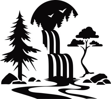 Bu sakin şelale resimlerinde, çeşitli sanatsal projelerde sakin doğal sahnelerin özünü yakalamak için mükemmel akan su ve bereketli çevreler sergilenmektedir..