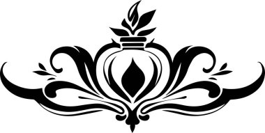 Çiçek aksanlı vektör logosu, kaliteli markalar ve zarif tasarımlar için ideal..