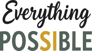 Olumlu mesaj projeleri için yeşil ve altın tonlarında 