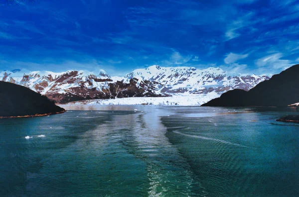Reflejo Agua Azul Glaciar — Foto de Stock