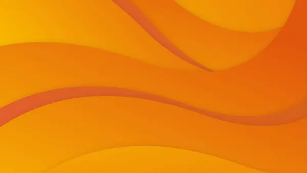 Geometrischer Und Wellenvektorhintergrund Mit Oranger Farbe — Stockvektor