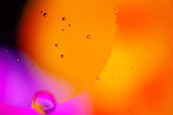 Bubbles Abstract Background Oil Water — Stock Photo, Image