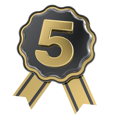 Birincilik simgesi için 3D altın madalya 