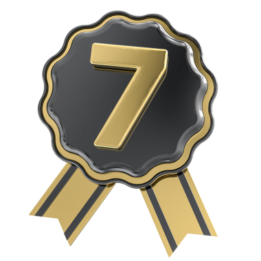 Birincilik simgesi için 3D altın madalya 