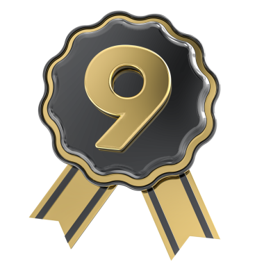 Birincilik simgesi için 3D altın madalya 