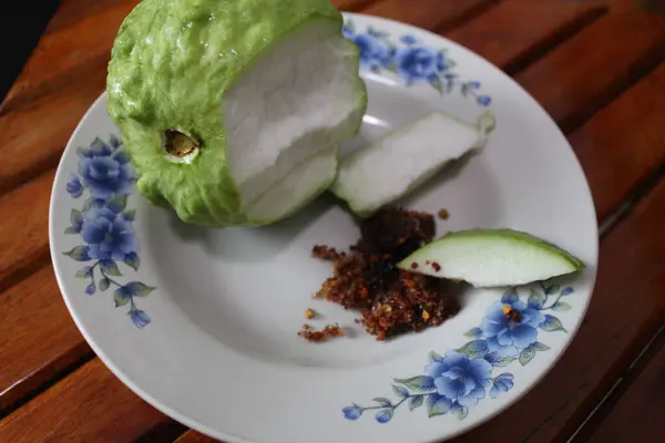 Frutta Tailandese Con Aggiunta Sapore Delizioso Dolce Salato Primo Piano — Foto Stock