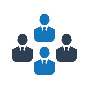 İş adamı ikonu. vektör illüstrasyonu