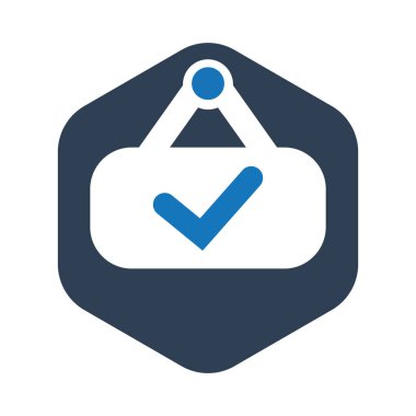 kontrol listesi vektör simgesi tasarımı