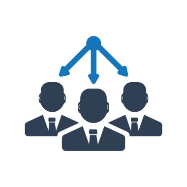 Ekip çalışması simge vektör çizim