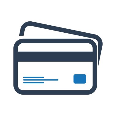 Kredi kartı kabartma renk vektörü simgesi kolayca değiştirilebilir ya da düzenlenebilir