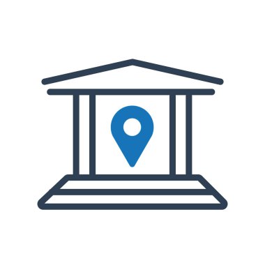 Şeffaf bir arkaplanda harita işaretleyici vektör çizimi. Birinci kalite semboller. Konsept ve grafik tasarımı için simgeler.