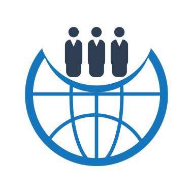 İnsanlar düz simge vektörü