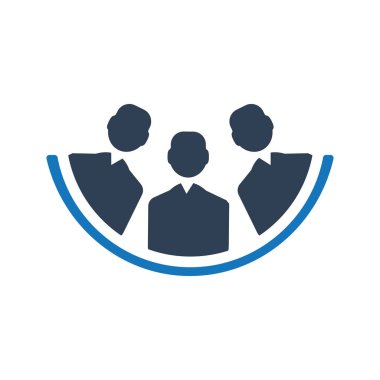 takım vektör renk simgesi