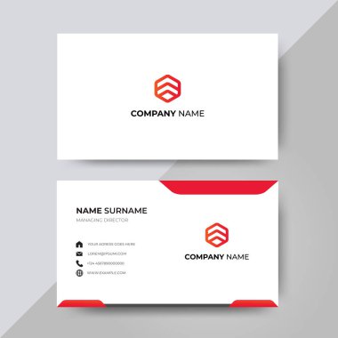 Basit yaratıcı kartvizit tasarımı