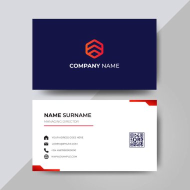 modern profesyonel kartvizit tasarım şablonu