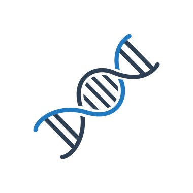DNA logo şablonu vektör resmetme deseni