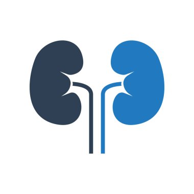 Human Internal Organ Kidney icon isolated on white background. Vector Icon for Medical apps and web.