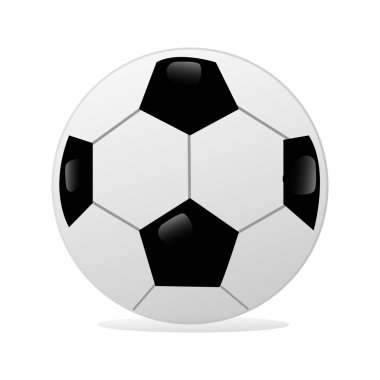 Futbol topu ya da futbol vektör çizimi. Futbol vektörü