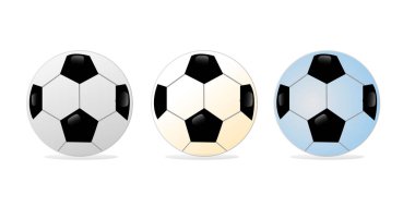 Futbol topu ya da futbol vektör çizimi. Futbol vektörü