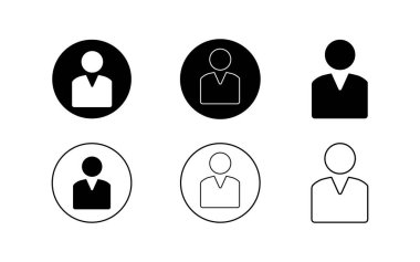 İş Profili Vektör İllüstrasyonu. İş adamları