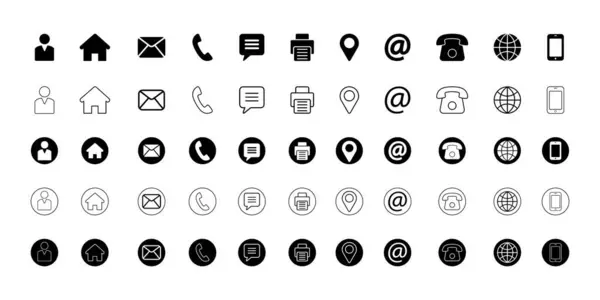 Kişi Simgesi koleksiyon vektörü illüstrasyonuna bağlan. İletişim işareti