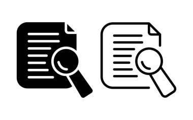 İçerik Analizi Simgesi tasarım vektörü çizimi. Pazarlama Simgesi