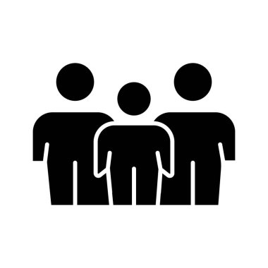 Müşteri veya İstemci simgesi vektör illüstrasyonu. Dijital Pazarlama Simgesi