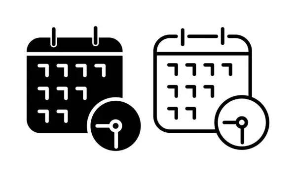 Olay ya da Gündem simgesi vektör illüstrasyonu. Dijital Pazarlama Simgesi